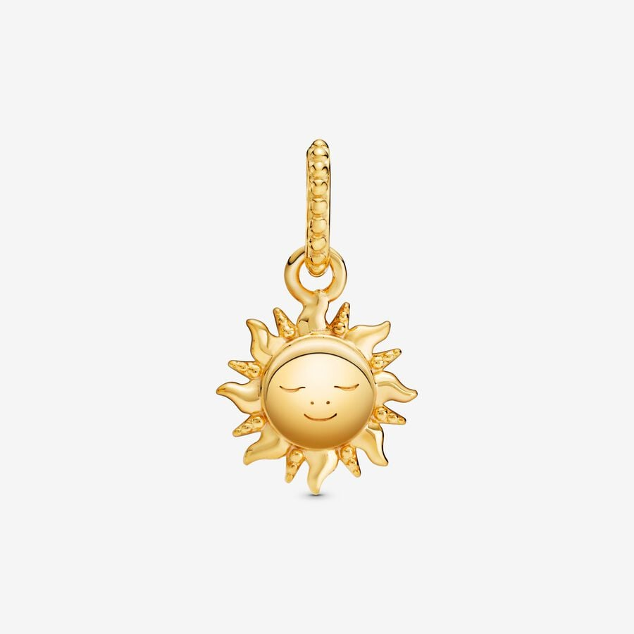 Sun Gold Plated Charm