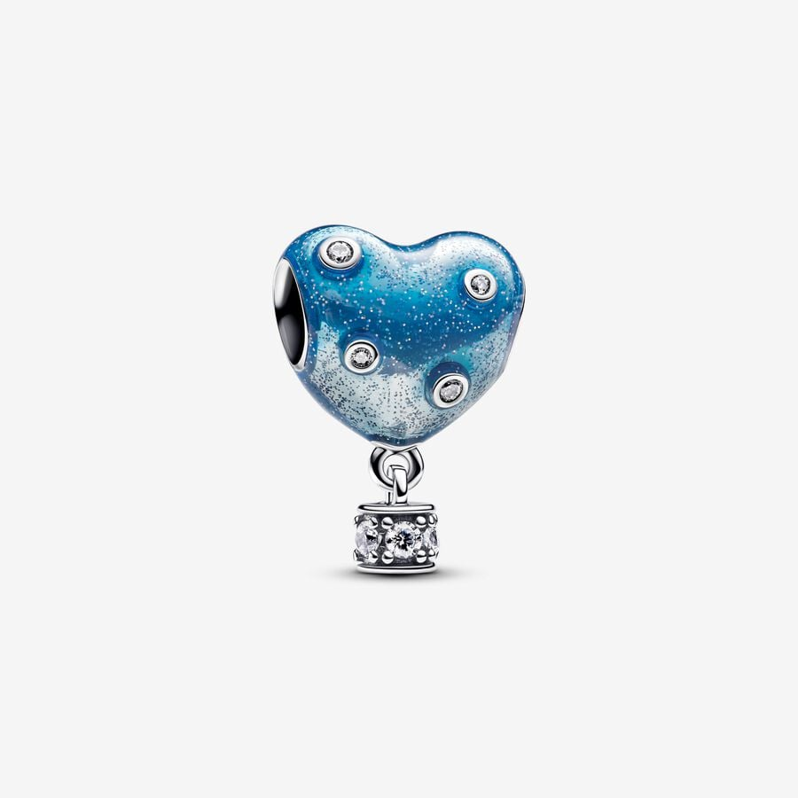 Dreams Come True Air Balloon Heart Charm