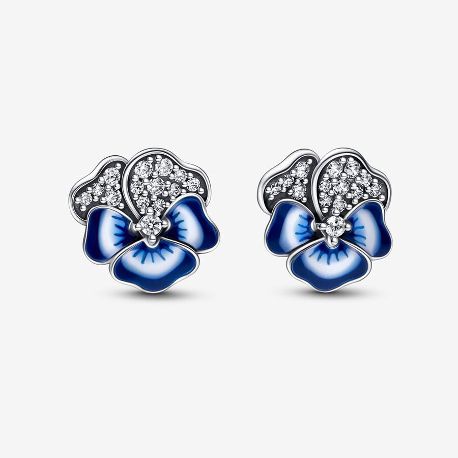 Blue Flower Earrings