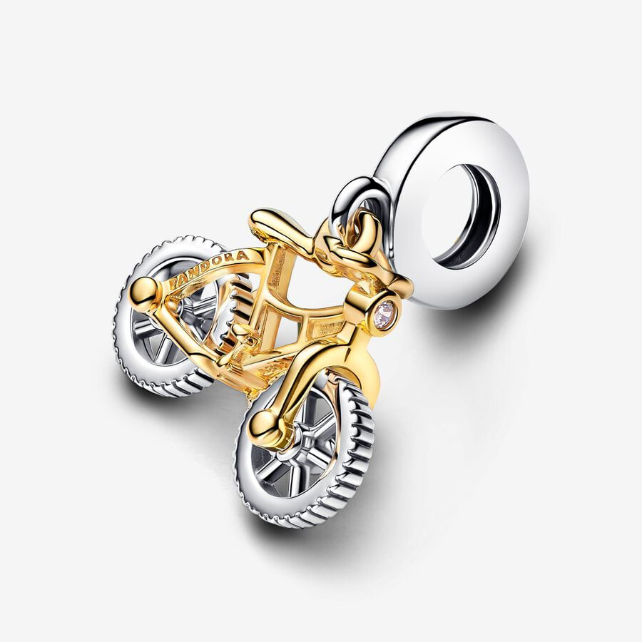 Spinning Wheels Bicycle Charm