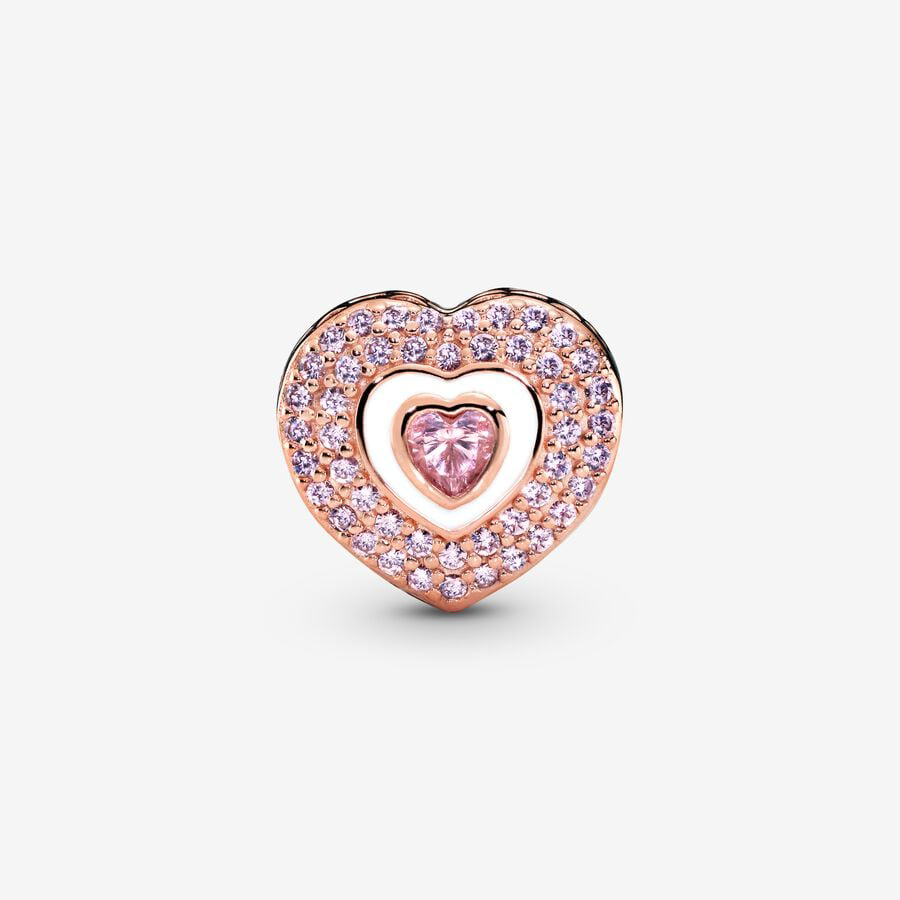Rose Gold Heart Charm