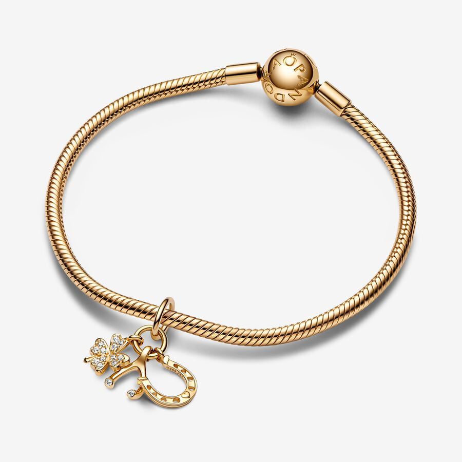 Lucky Clover, Wishbone & Horseshoe Charm