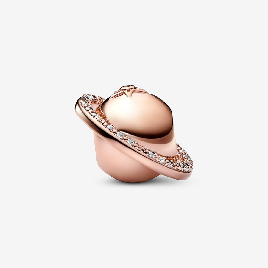 Saturn Rose Gold Charm