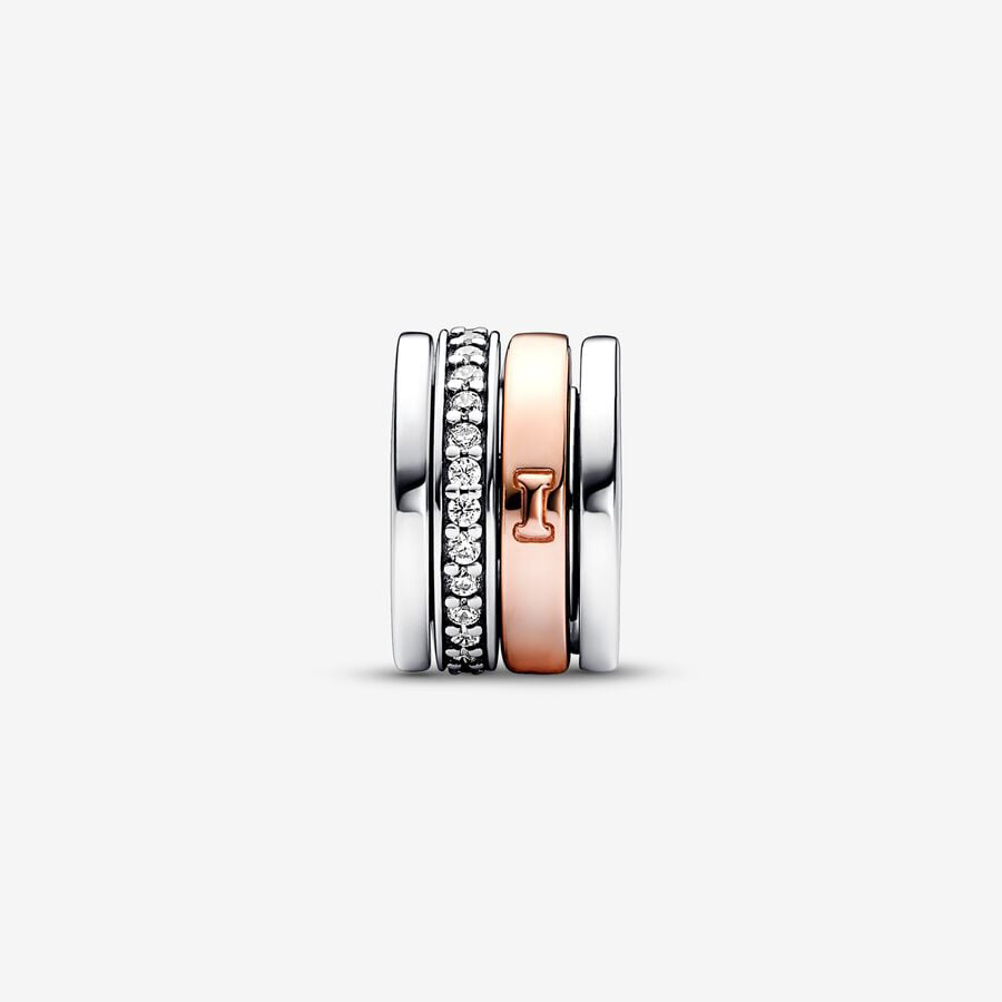 Turning I Love You Rose Gold Charm
