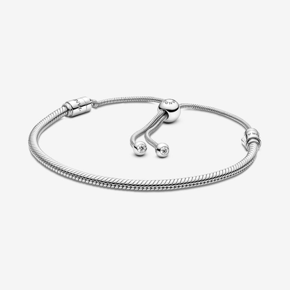 Moments Free Size Snake Chain Slider Bracelet