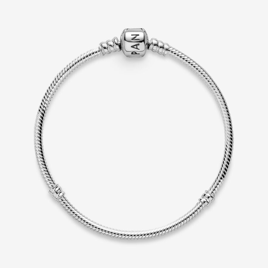 Moments Cylinder Clasp Snake Chain Bracelet