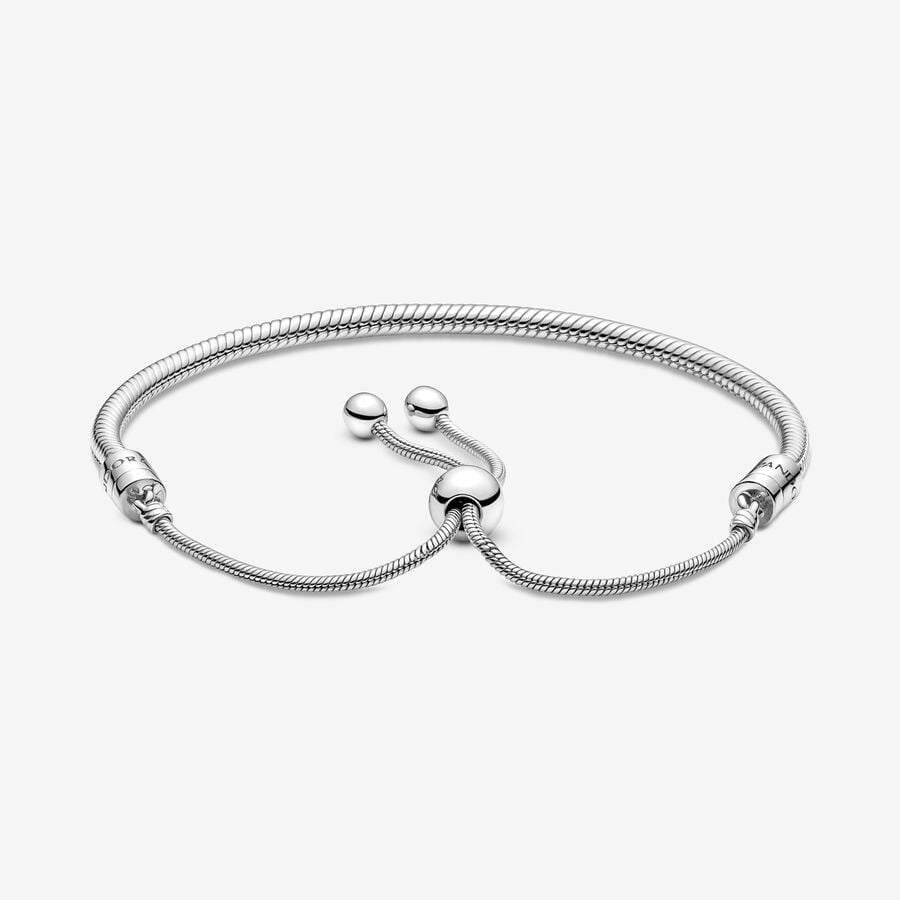 Moments Free Size Snake Chain Slider Bracelet