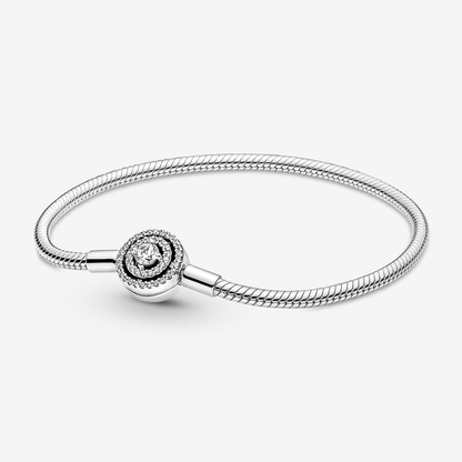 Moments Halo Snake Chain Bracelet