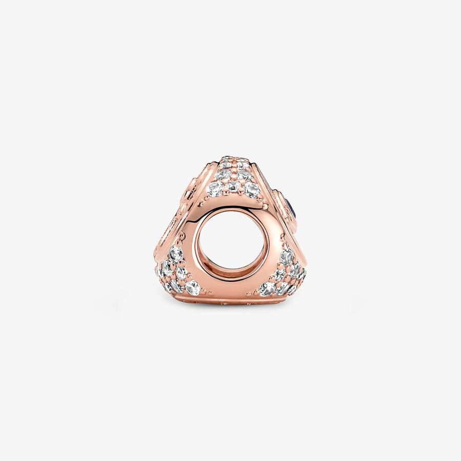 Hamsa Rose Gold Three-sided Charm