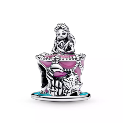 Alice and Cheshire Cat Charm