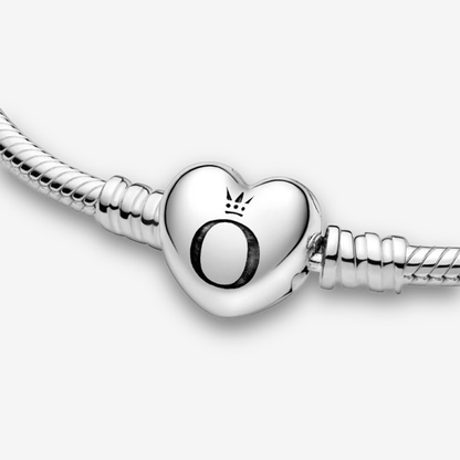 Moments Heart Clasp Snake Chain Bracelet