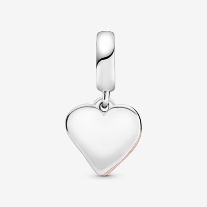 Sparkling Freehand Heart Dangle Charm