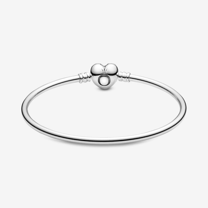 Moments Heart Clasp Bangle