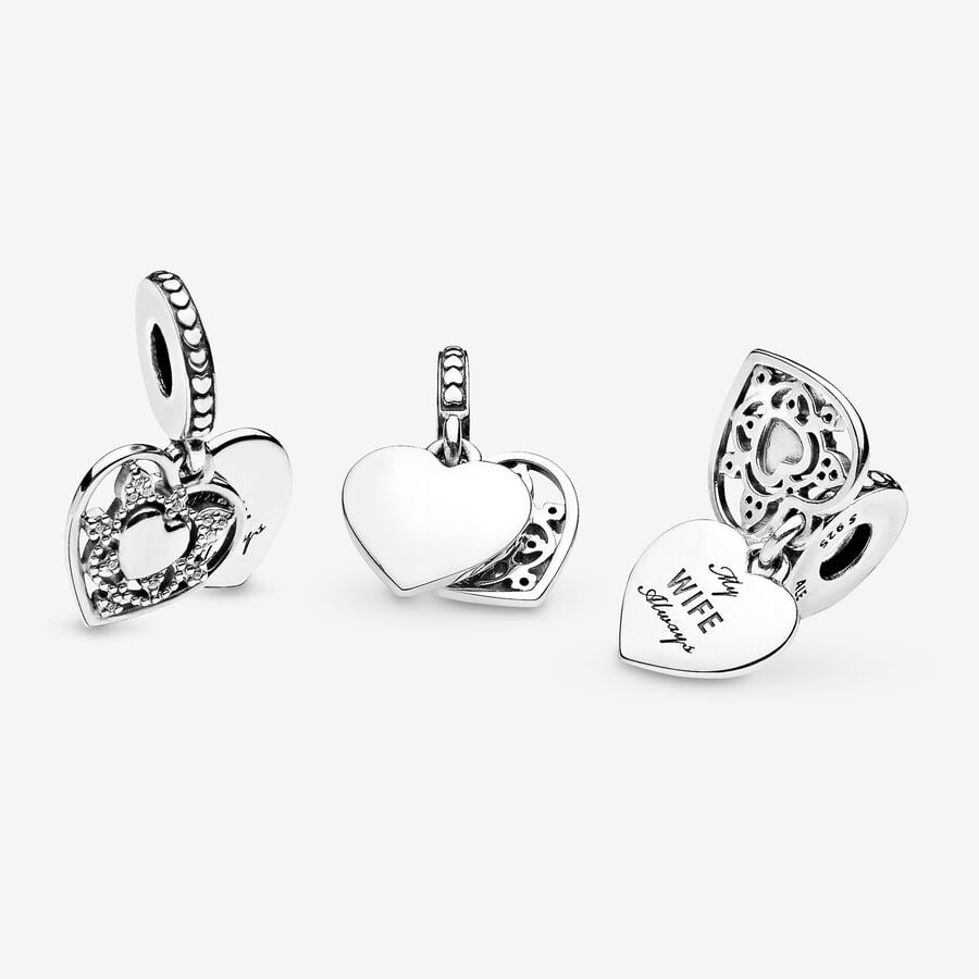 My Wife Always Heart Dangle Charm