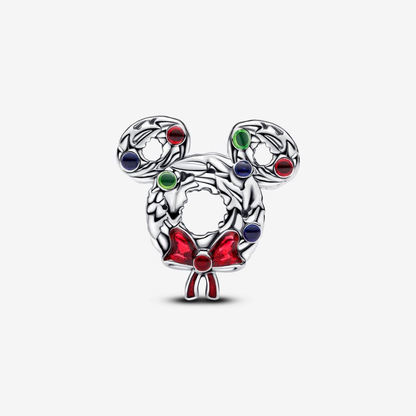 Mickey Mouse Christmas Wreath Charm
