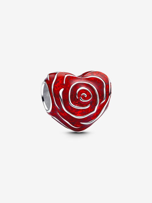 Rose Heart Charm