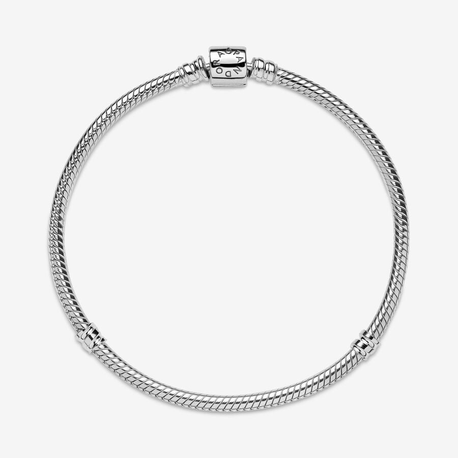 Moments Barrel Clasp Snake Chain Bracelet