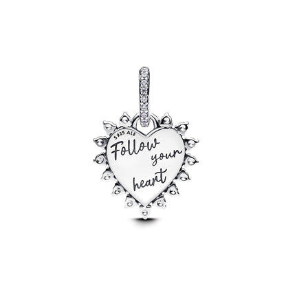 Red Heart Arrow Charm
