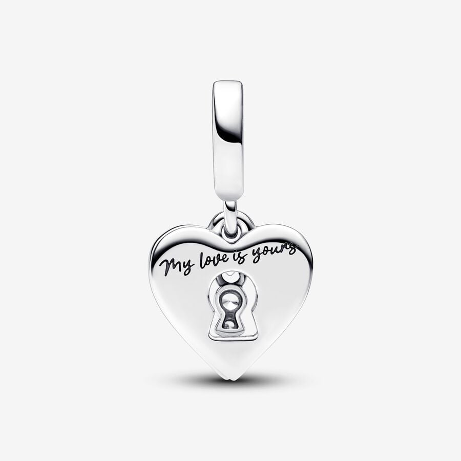 Red Heart & Keyhole Double Charm