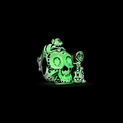 Pixar Coco Miguel & Dante Skull Glow in the dark Charm