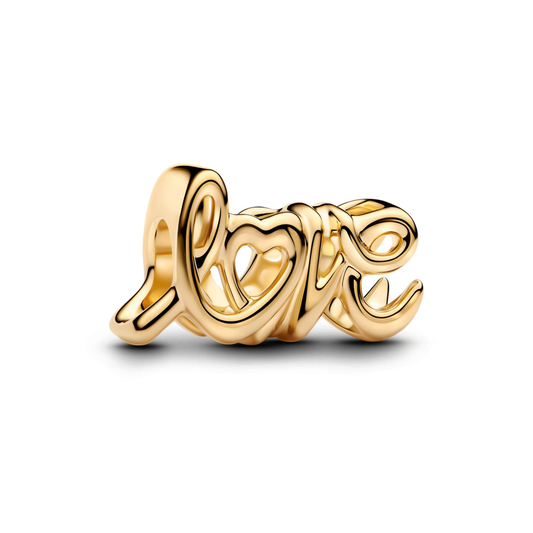 Gold Handwritten Love Charm