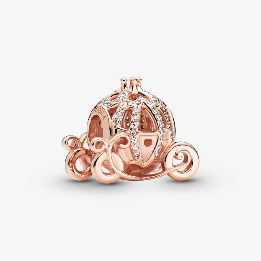 Rose Gold Cinderella's Carriage Charm