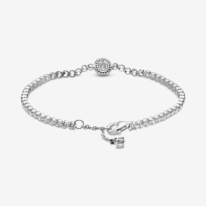 White Circle Radiant Tennis Bracelet