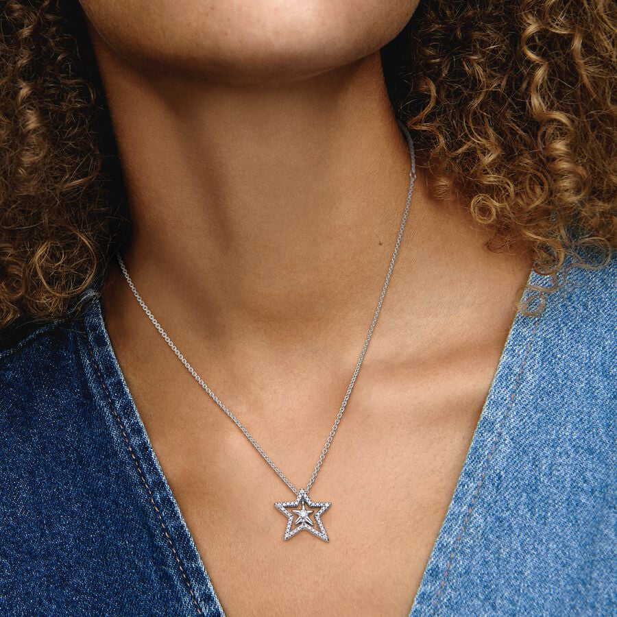 Pavé Star Necklace