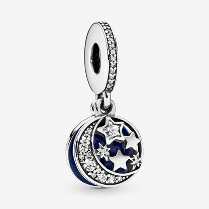 Half Moon & Stars Dangle Charm