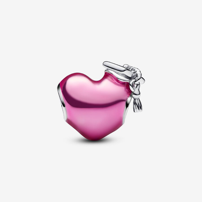 Pink 2024 Graduation Heart Charm
