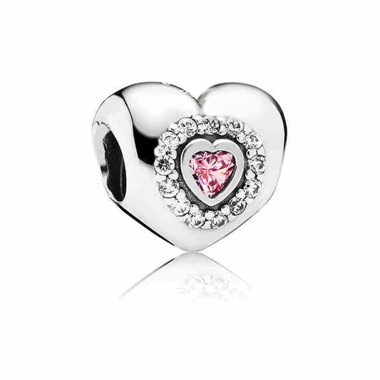 Heart Pink Charm