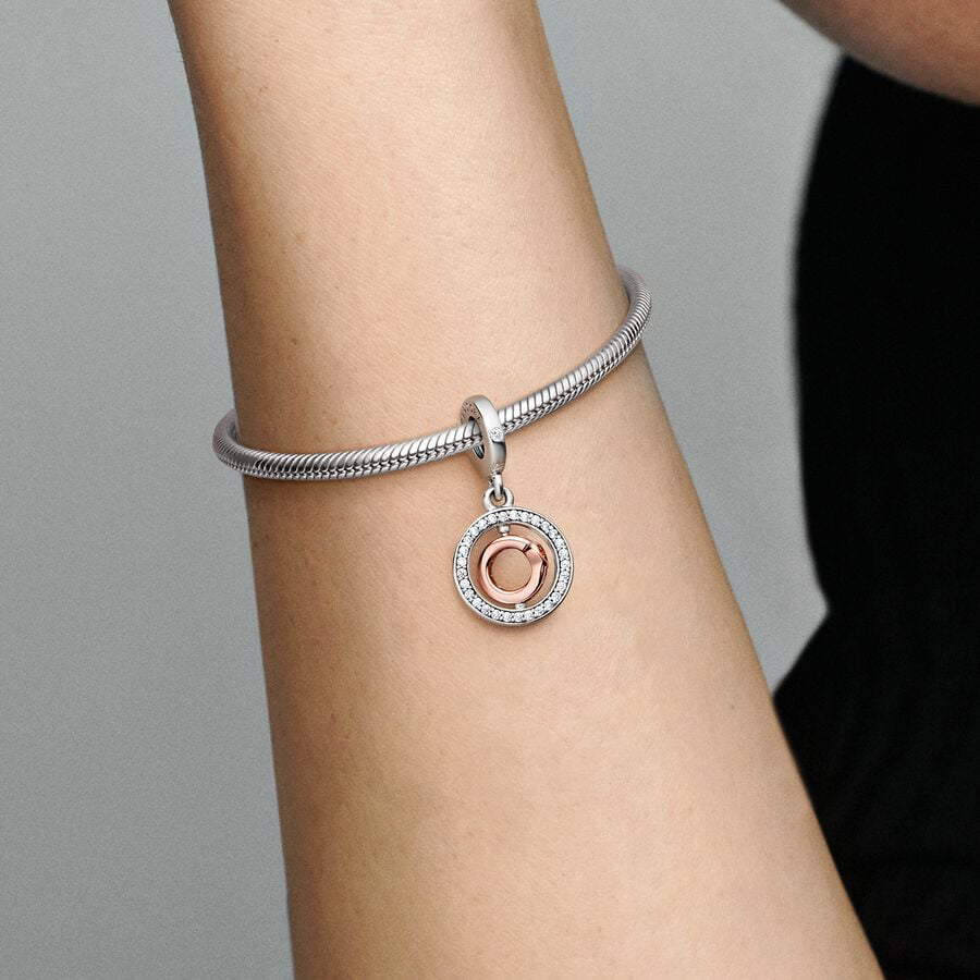 Spinning Love Rose Gold Charm