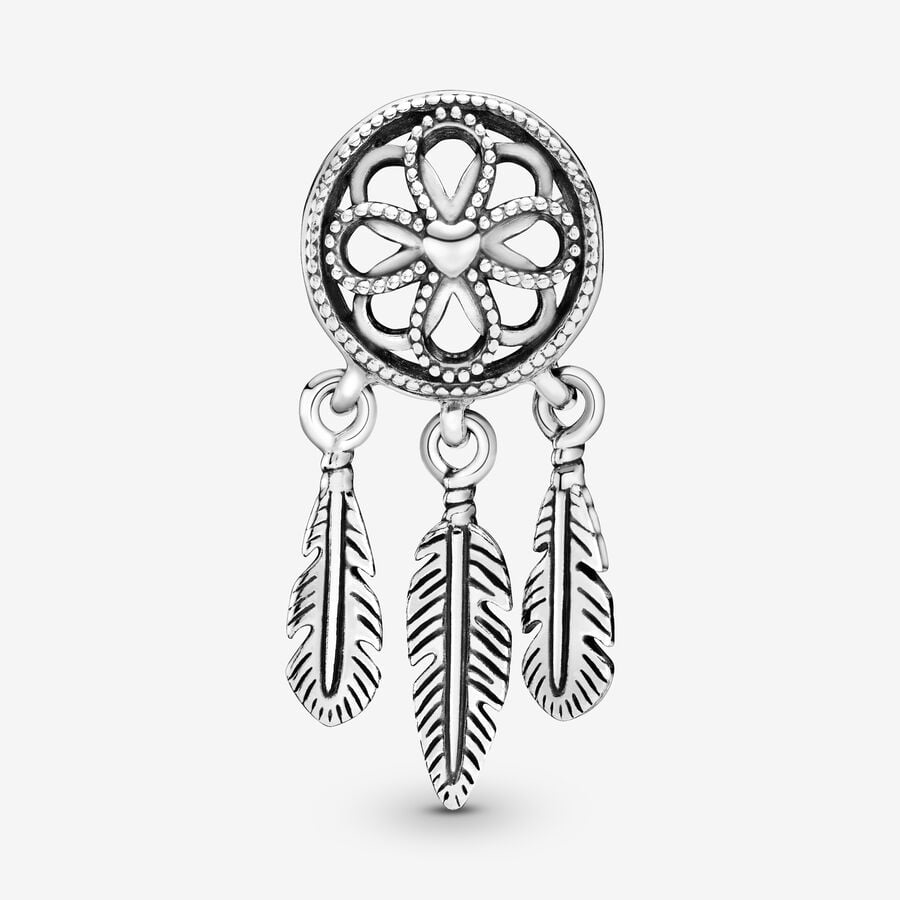 Dreamcatcher Silver Charm