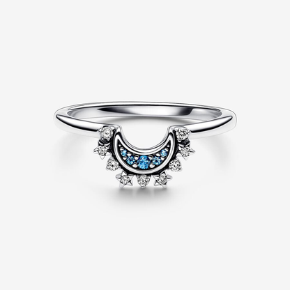 Sparkling Sun & Moon Ring