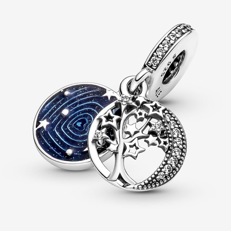 Tree & Galaxy Moon Charm