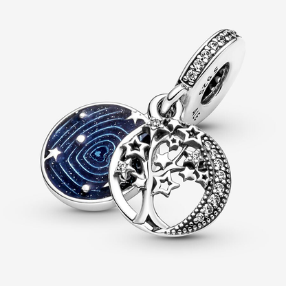 Tree & Galaxy Moon Charm