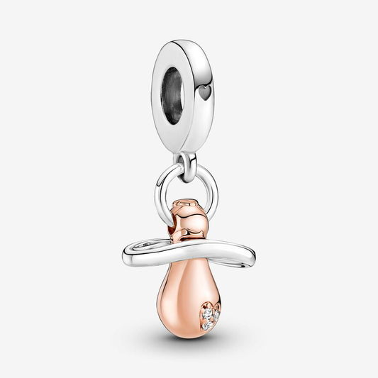 Rose Gold Pacifier Charm