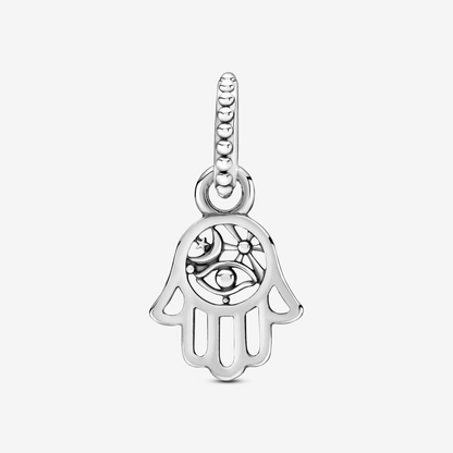 Hamsa Hand Silver Charm