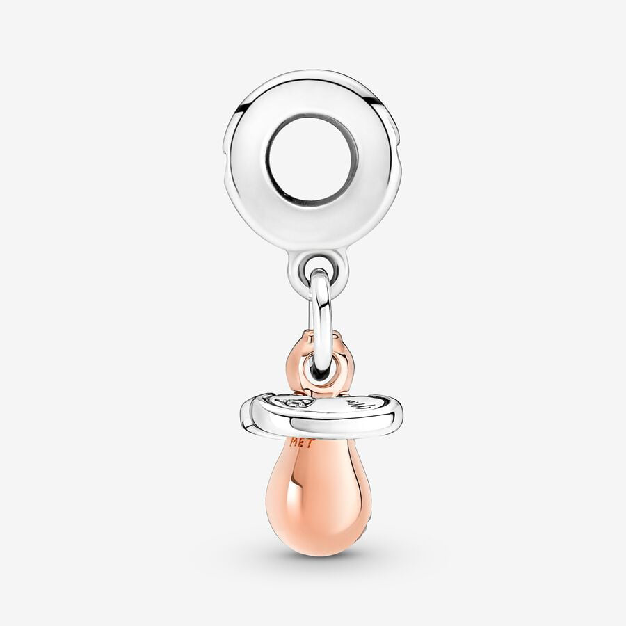 Rose Gold Pacifier Charm