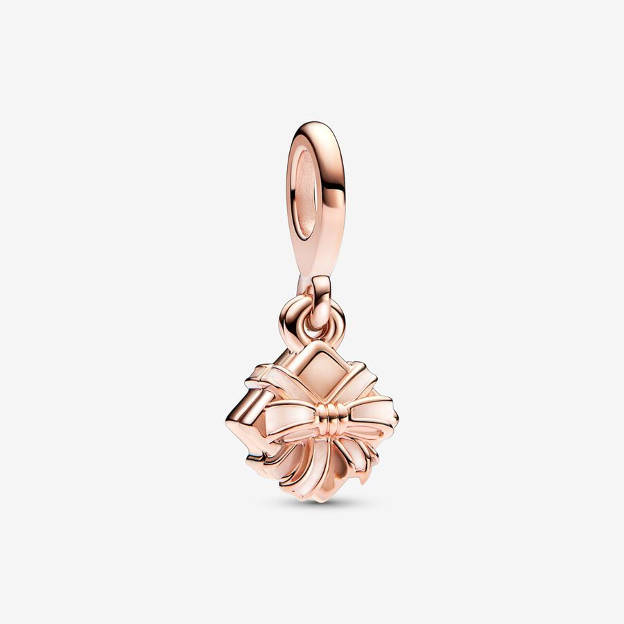 Openable Birthday Gift Rose Gold Charm