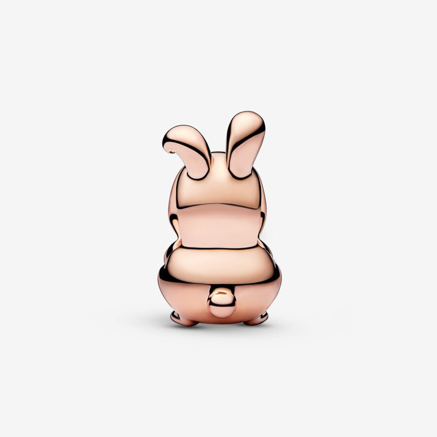 Rose Gold Rabbit Charm