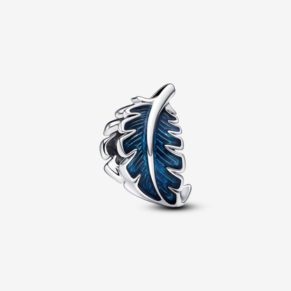 Blue Feather Charm