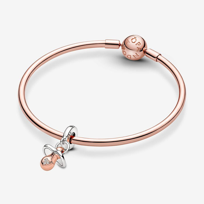 Rose Gold Pacifier Charm