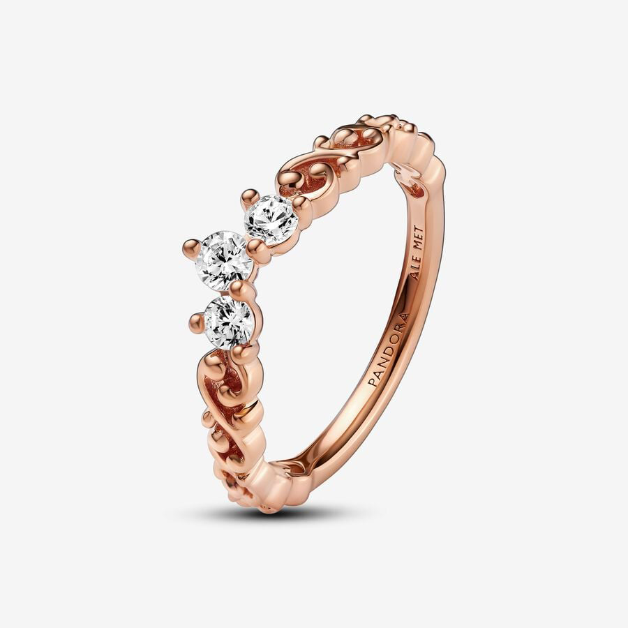 Rose Gold Crown Tiara Ring