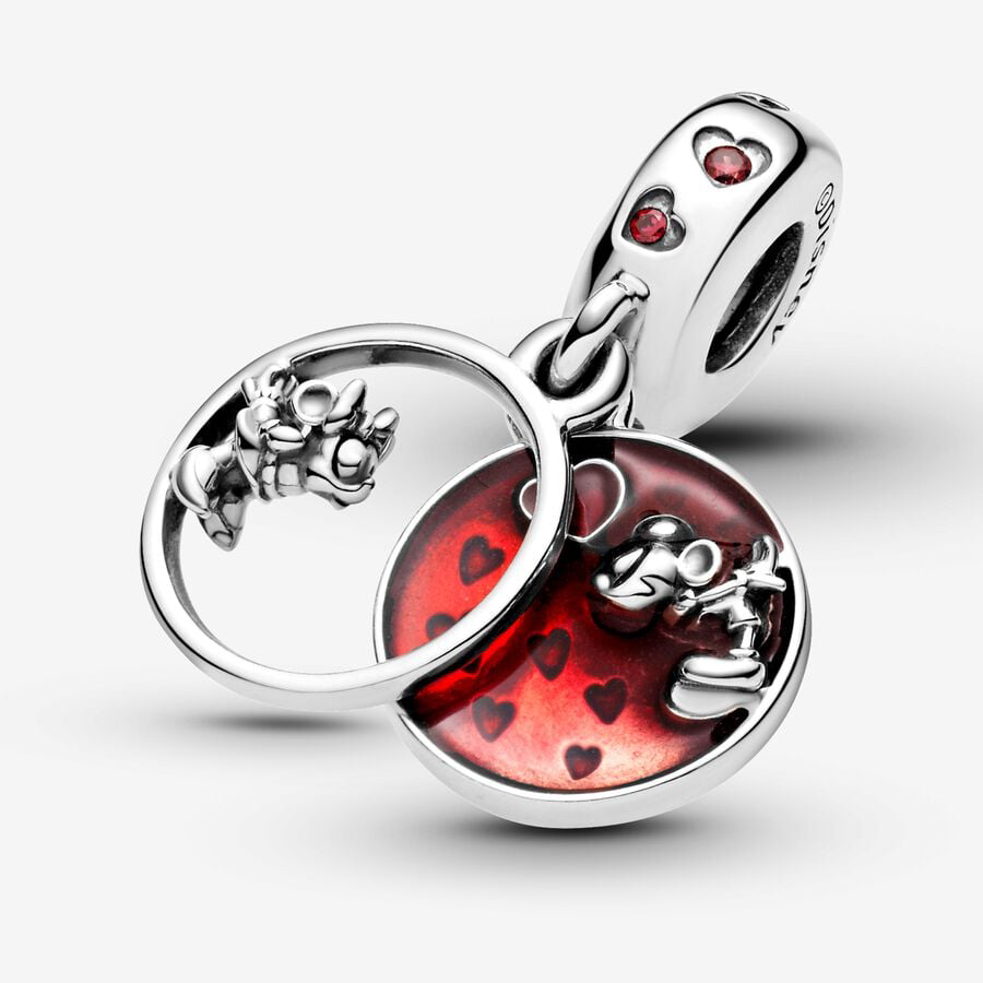 Mickey Mouse & Minnie Mouse Love and Kisses Charm