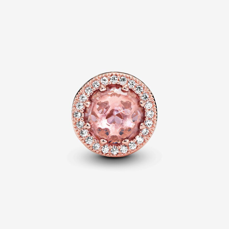 Pink Stone Rose Gold Charm