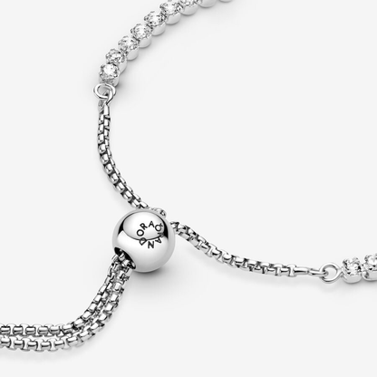 Sparkling Slider Tennis Bracelet