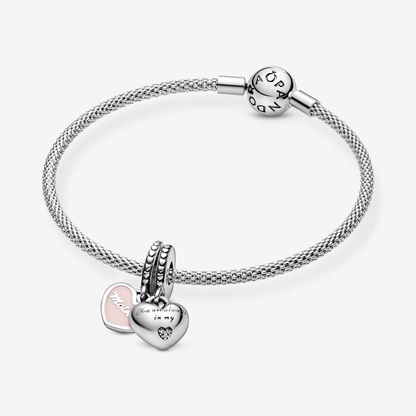 Mother & Daughter "you are always in my heart" Charm