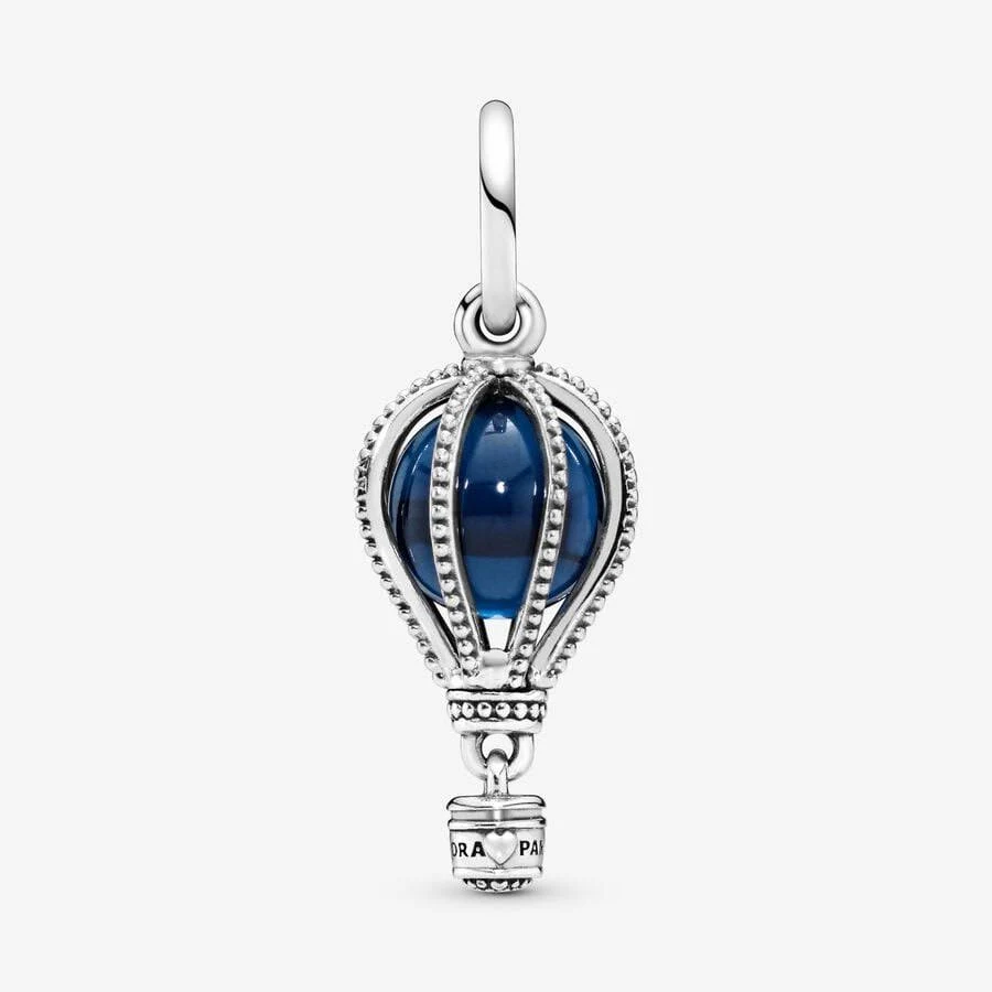 Blue Air Balloon Charm