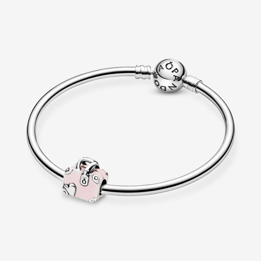 Travel Pink Luggage Charm